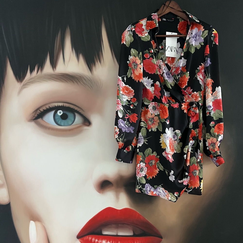 Floral Wrap Dress